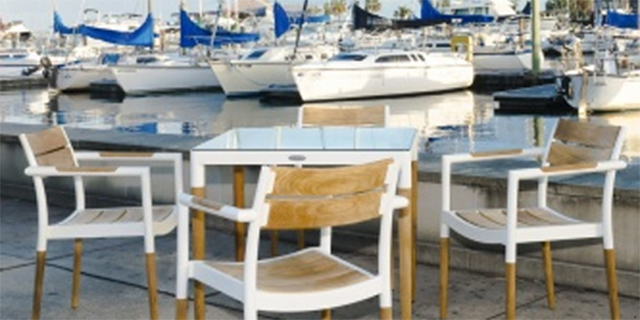 Table in marina